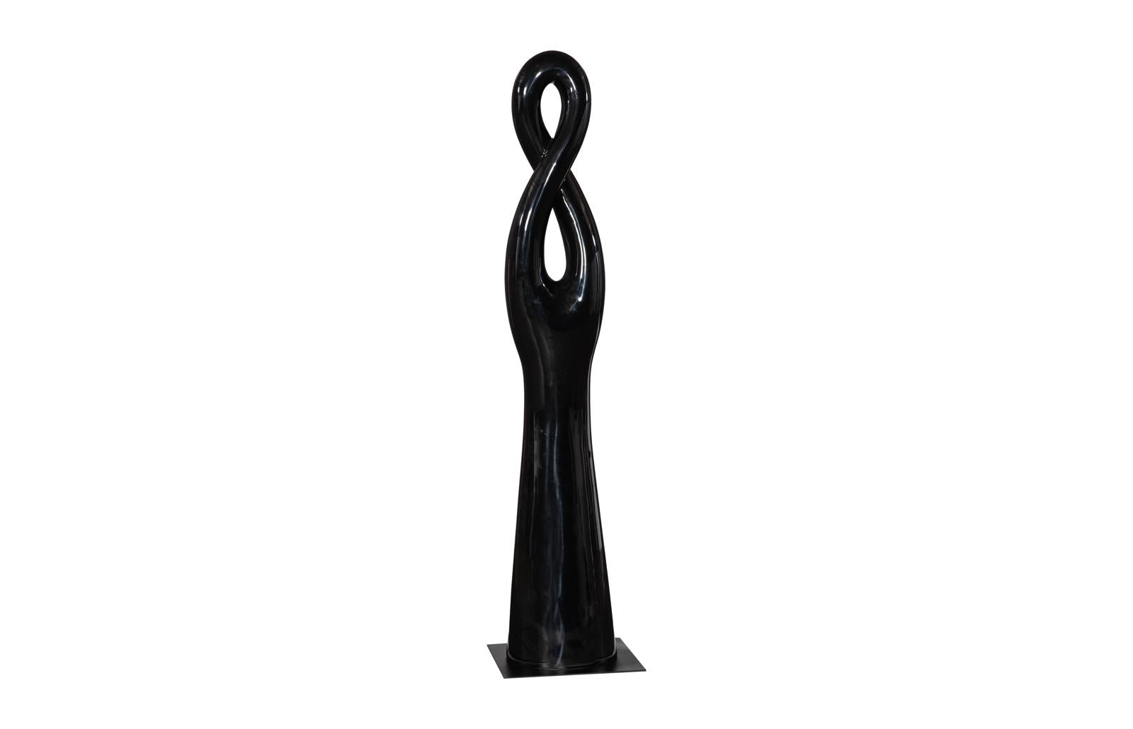 Phillips Collection Home Decor Phillips Collection Twisted Sculpture, Gel Coat Black