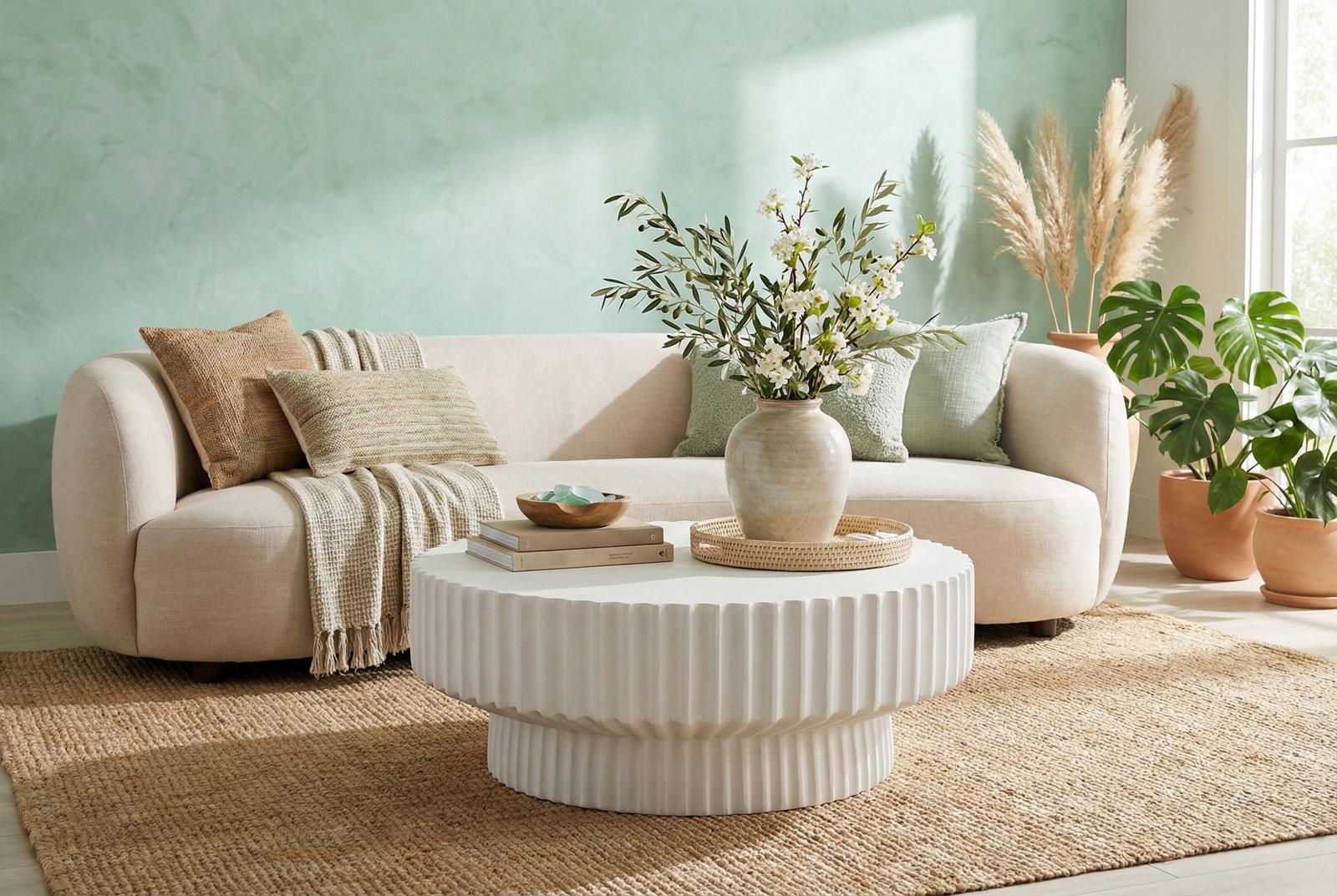 Phillips Collection Home Decor Phillips Collection Vetra Coffee Table, White Stone