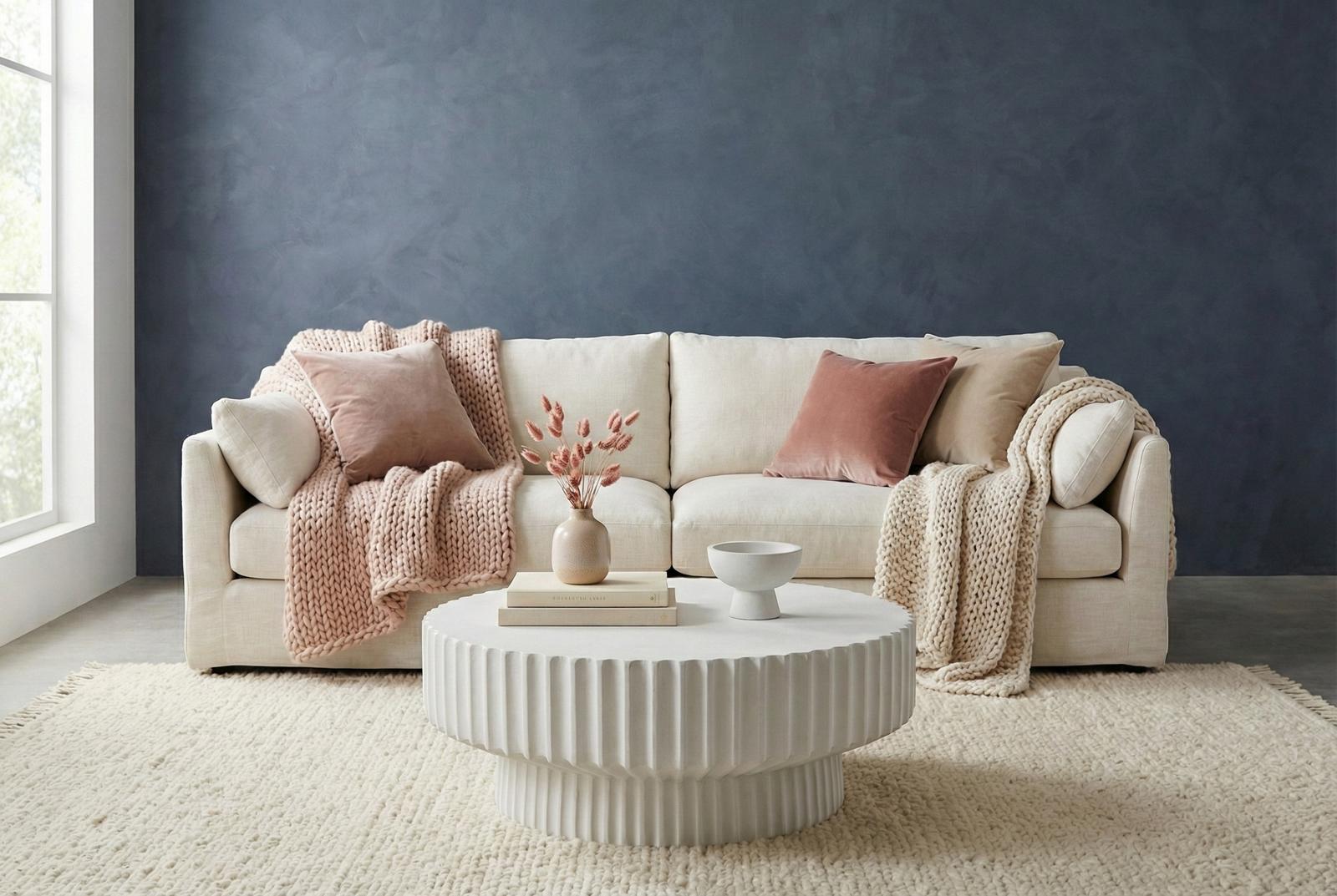 Phillips Collection Home Decor Phillips Collection Vetra Coffee Table, White Stone