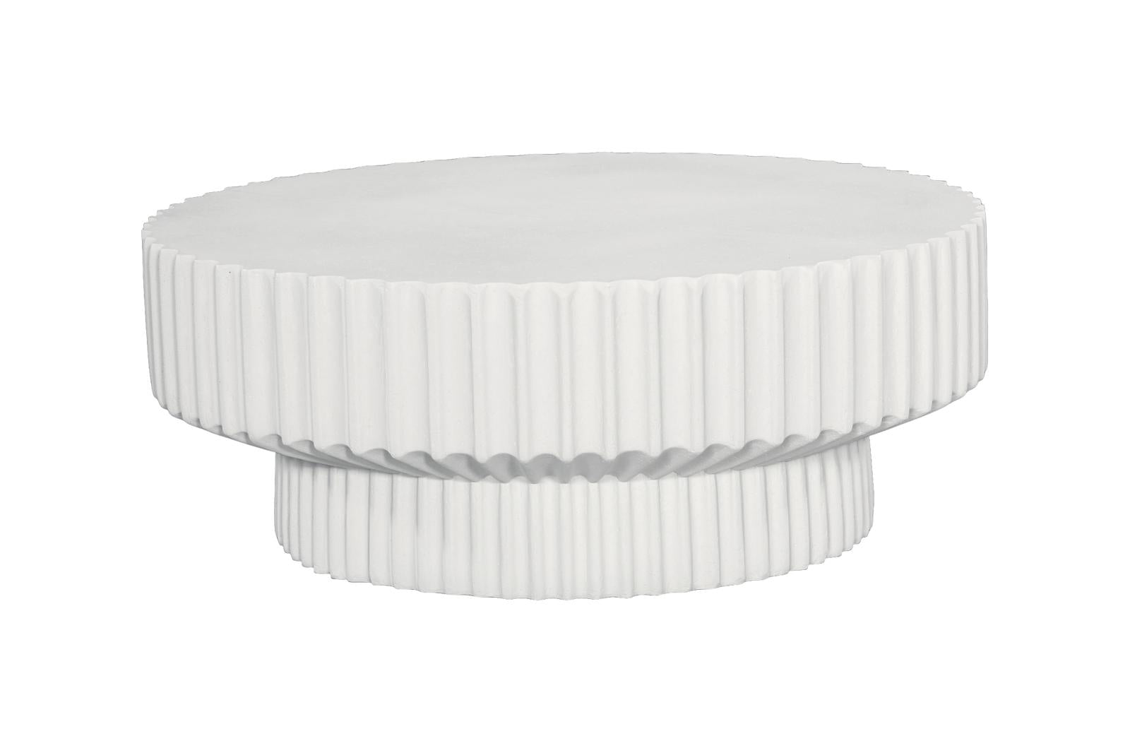 Phillips Collection Home Decor Phillips Collection Vetra Coffee Table, White Stone