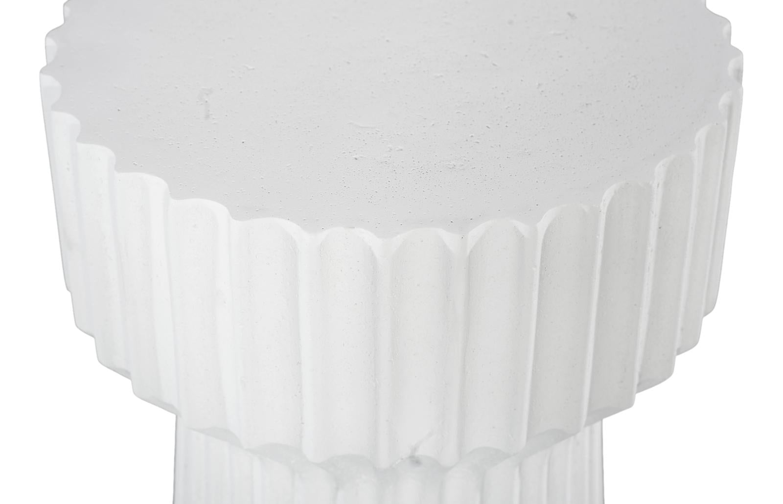 Phillips Collection Home Decor Phillips Collection Vetra Side Table, White Stone