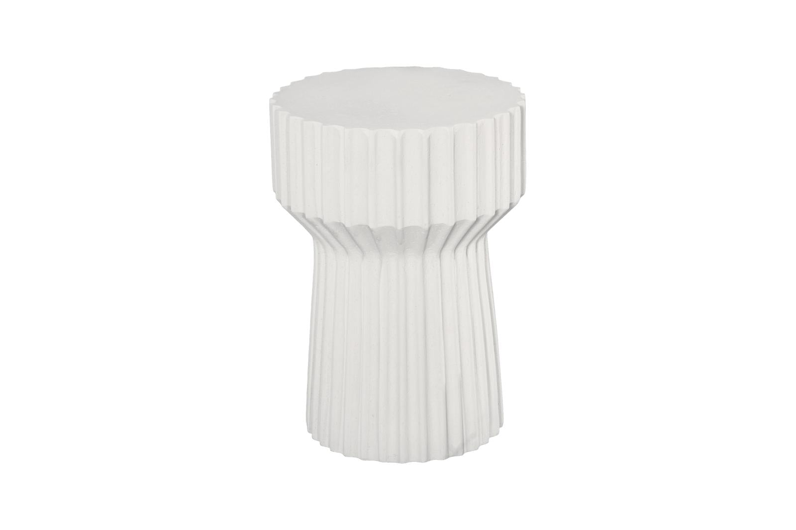 Phillips Collection Home Decor Phillips Collection Vetra Side Table, White Stone