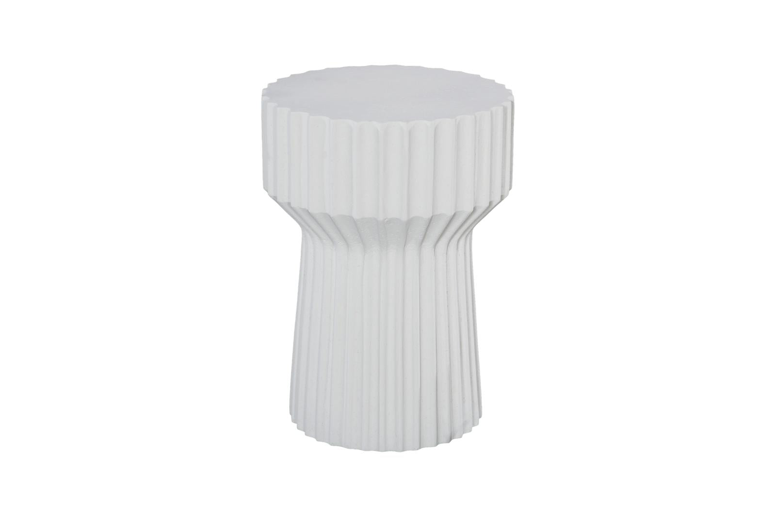 Phillips Collection Home Decor Phillips Collection Vetra Side Table, White Stone