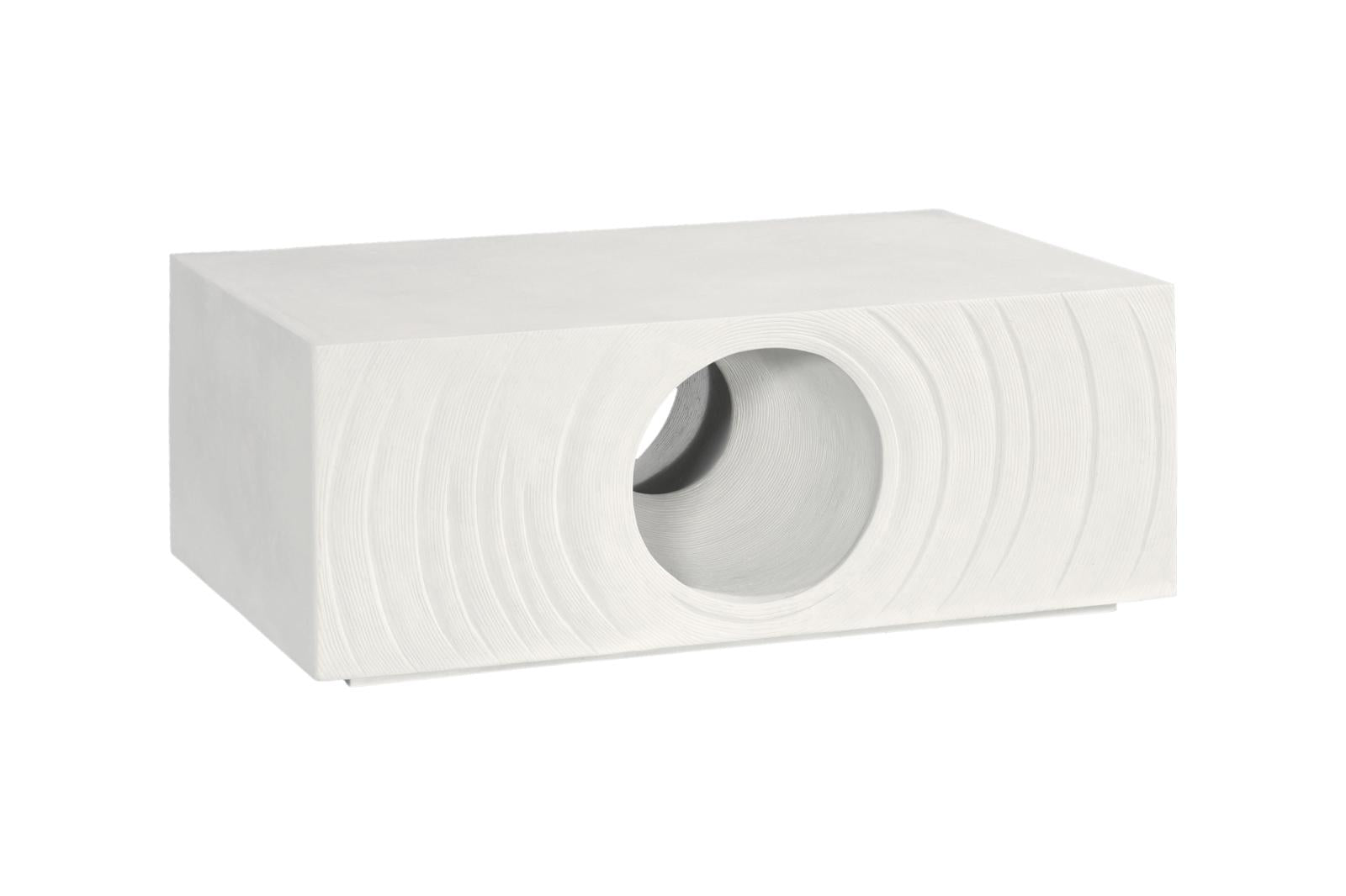 Phillips Collection Home Decor Phillips Collection Void Coffee Table, White Stone