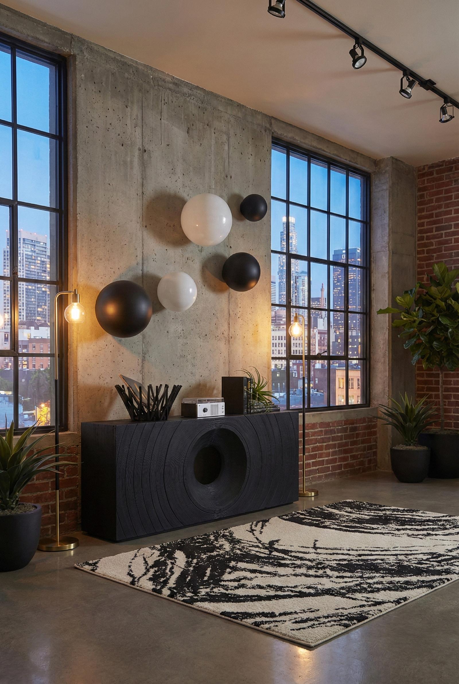 Phillips Collection Home Decor Phillips Collection Void Side Table, Black Stone