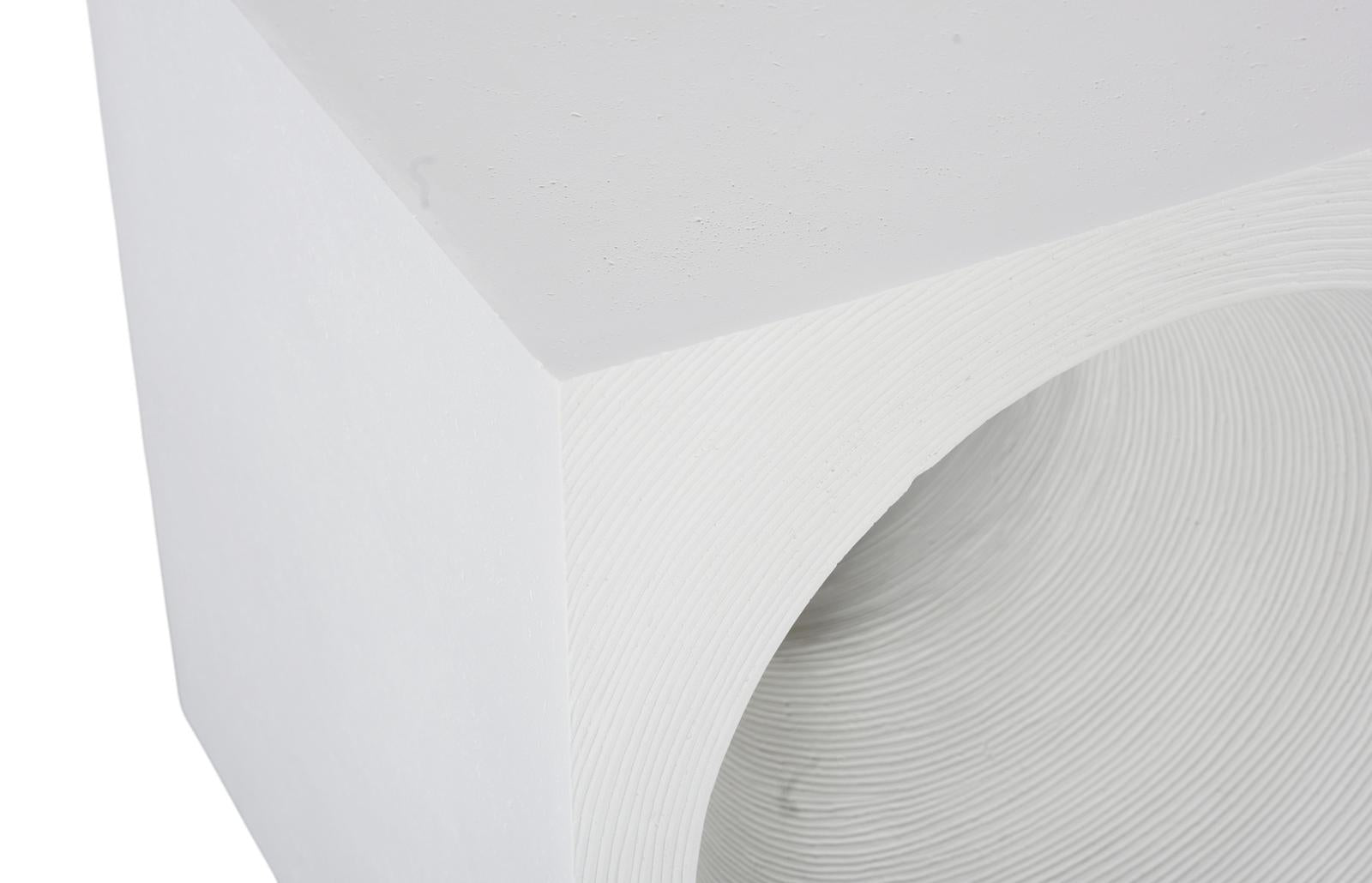 Phillips Collection Home Decor Phillips Collection Void Side Table, White Stone