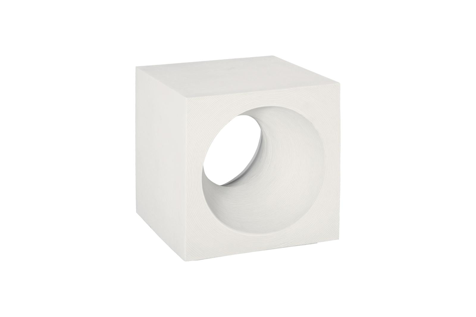 Phillips Collection Home Decor Phillips Collection Void Side Table, White Stone