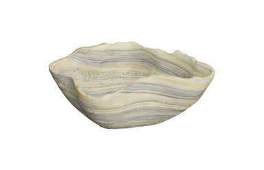 Phlillips Collection Home Phillips Collection Cast Gray Onyx Bowl, Faux Finish, Medium
