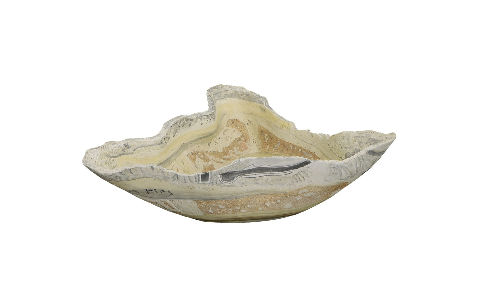 Phlillips Collection Home Phillips Collection Cast Onyx Bowl, Faux Finish, Medium