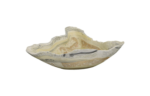 Phlillips Collection Home Phillips Collection Cast Onyx Bowl, Faux Finish, Medium