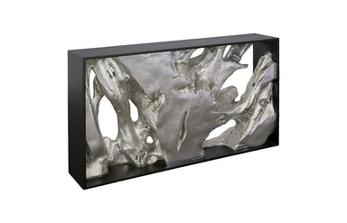 Phlillips Collection Home Rate to be Quoted Phillips Collection Cast Root Framed Console Table, Wood Frame, Resin, Silver Leaf