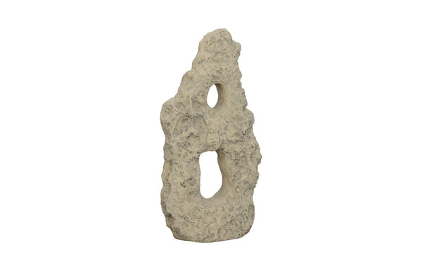 Phlillips Collection Home Phillips Collection Cast Stone Table Top Sculpture, Double Hole, Roman Stone