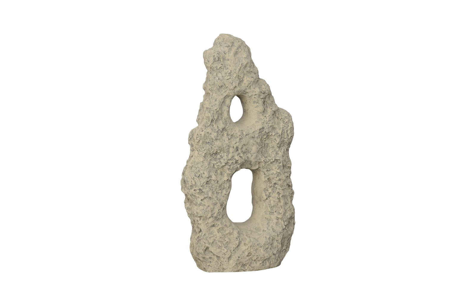 Phlillips Collection Home Phillips Collection Cast Stone Table Top Sculpture, Double Hole, Roman Stone