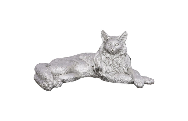 Phlillips Collection Home Phillips Collection Cat Sculpture, Silver Leaf