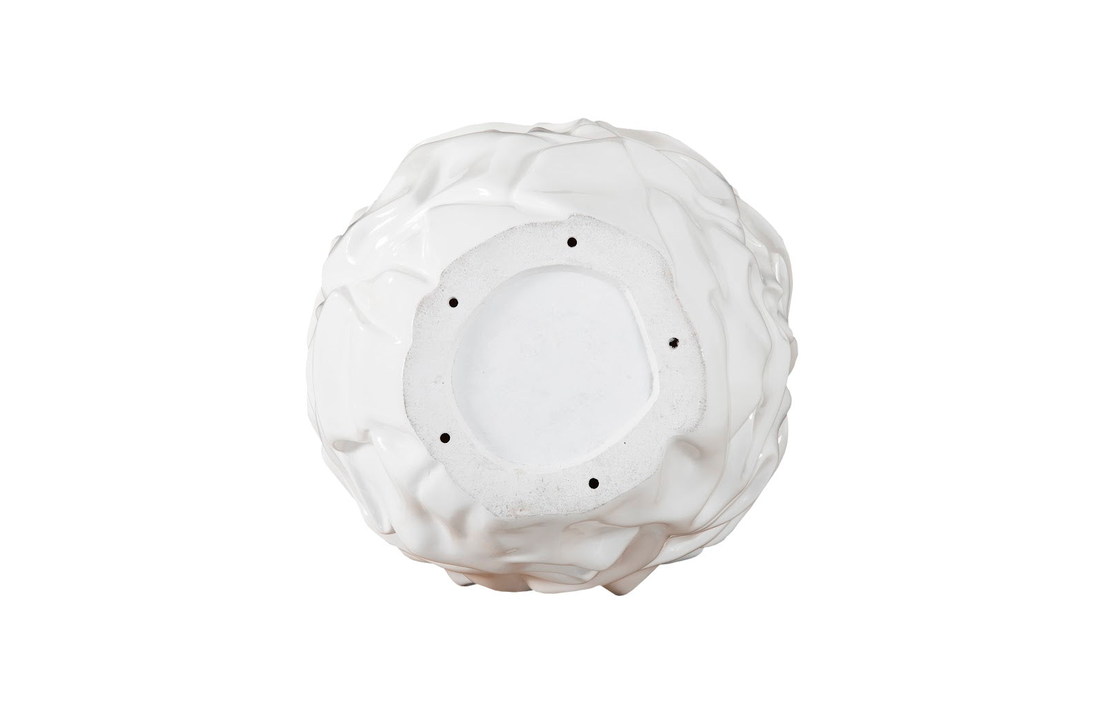 Phlillips Collection Home Rate to be Quoted Phillips Collection Drape Planter, Gel Coat White