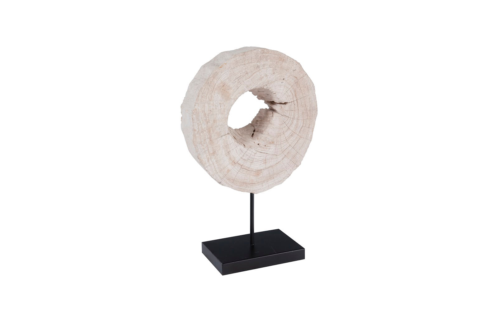 Phlillips Collection Home Phillips Collection Eroded Wood Circle Sculpture on Stand , Assorted