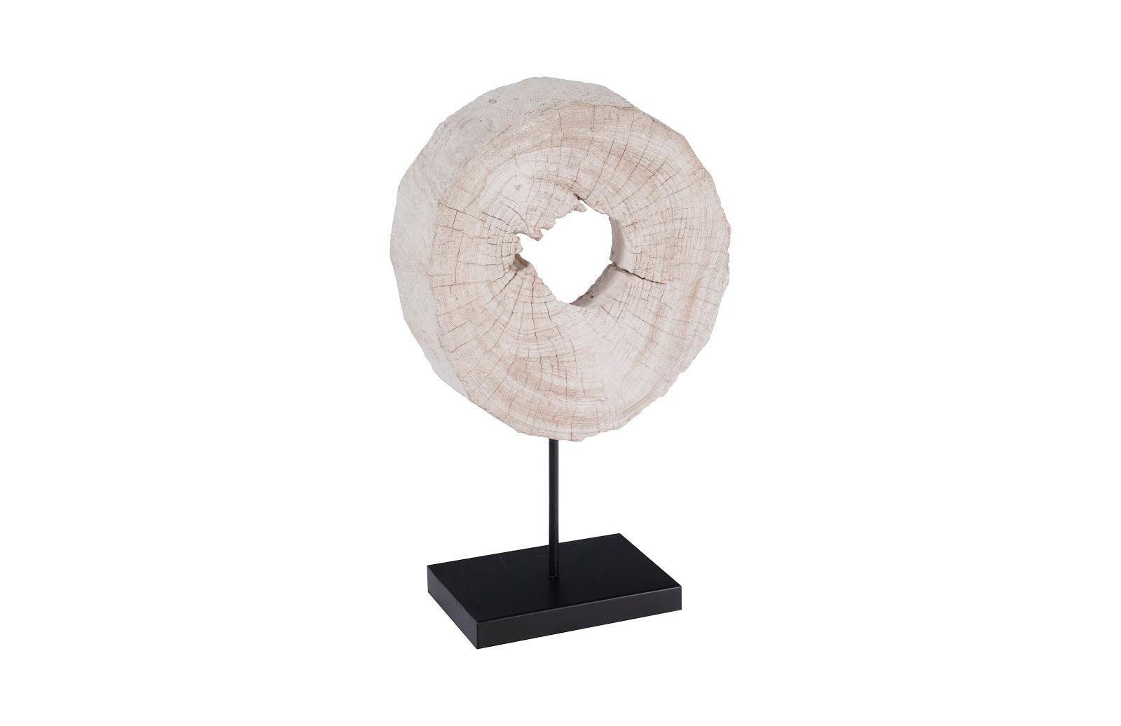 Phlillips Collection Home Phillips Collection Eroded Wood Circle Sculpture on Stand , Assorted