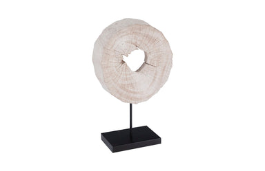 Phlillips Collection Home Phillips Collection Eroded Wood Circle Sculpture on Stand , Assorted