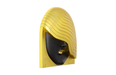Phlillips Collection Home Phillips Collection Fashion Faces Wall Art, Large, Her Left Wave, Black and Gold