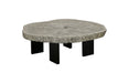 Phlillips Collection Home Rate to be Quoted Phillips Collection Floating Coffee Table with Black Legs, Gray Stone, Size Varies