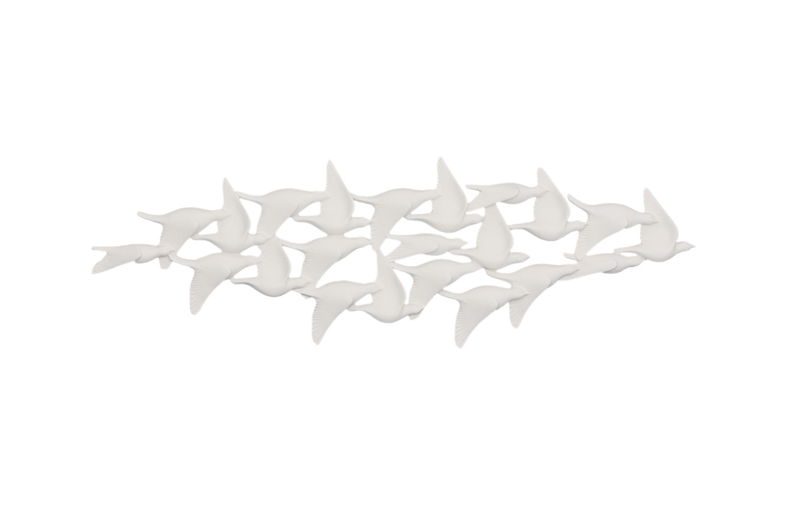 Phlillips Collection Home Rate to be Quoted Phillips Collection Flock of Birds Wall Art, Matte White