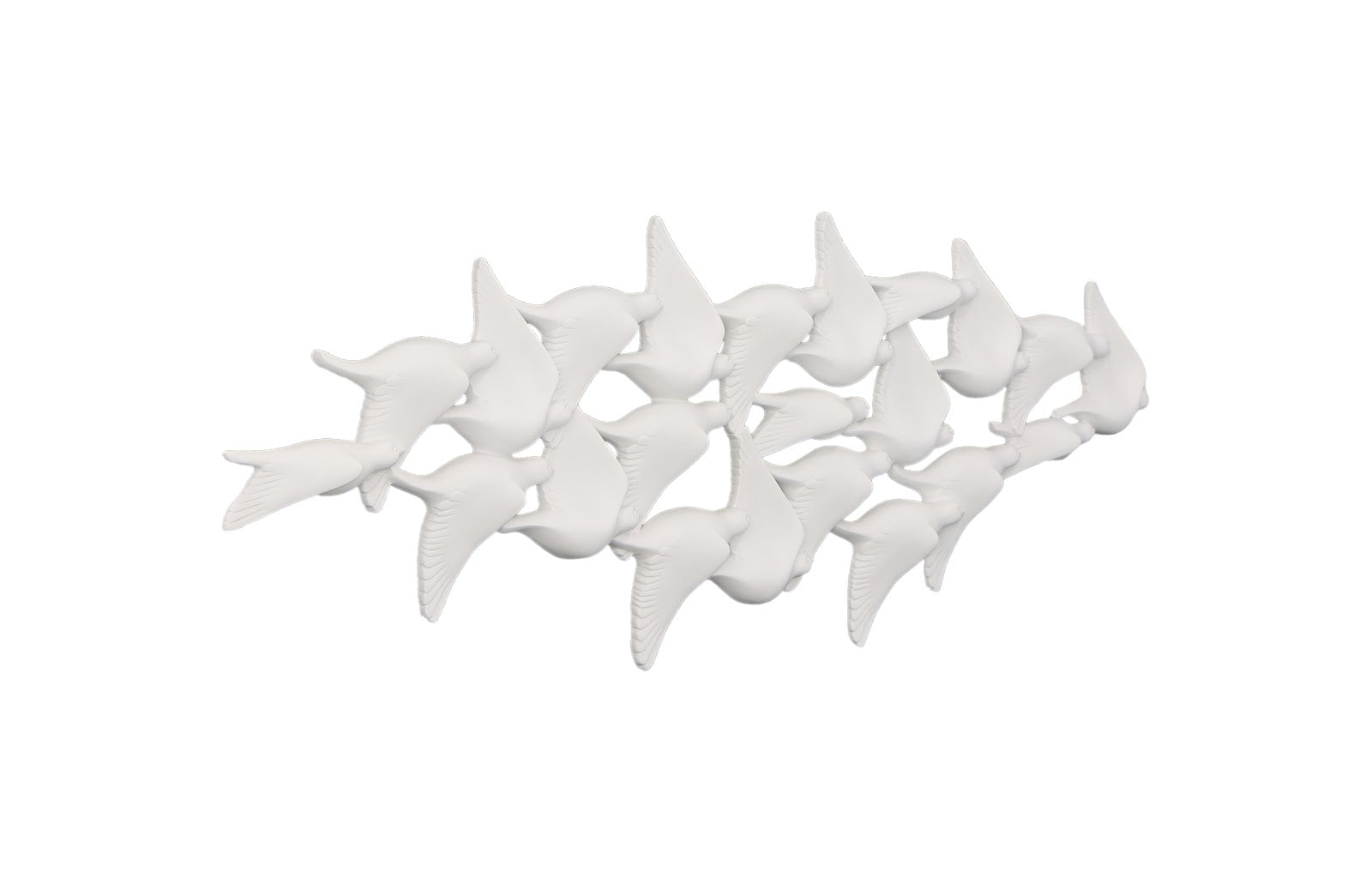 Phlillips Collection Home Rate to be Quoted Phillips Collection Flock of Birds Wall Art, Matte White