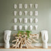 Phlillips Collection Home Phillips Collection Geometric Cycladic Wall Art, Set of 5, White Stone