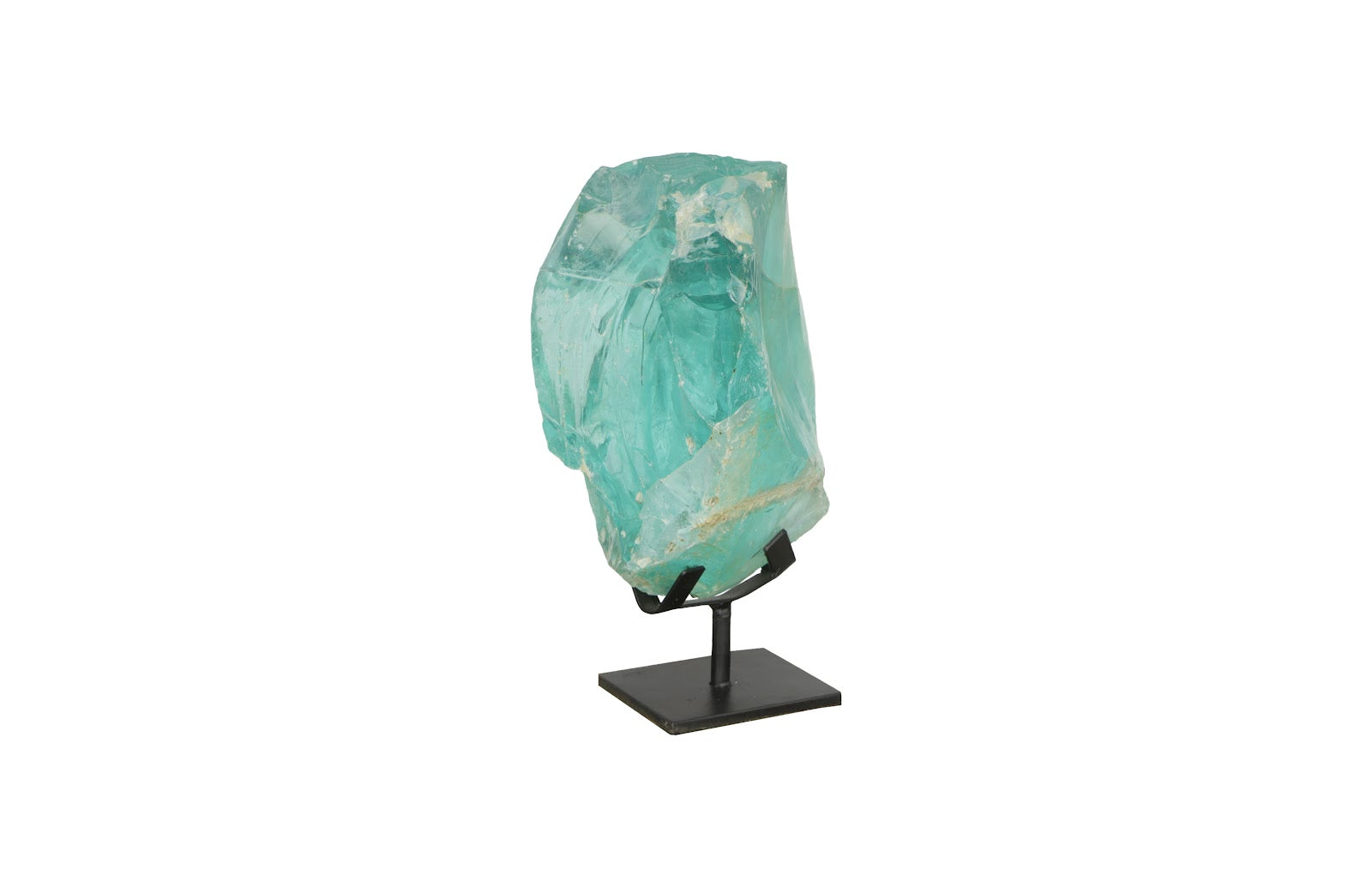 Phlillips Collection Home Phillips Collection Refractory Glass Sculpture, Blue, On Base