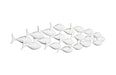 Phlillips Collection Home Phillips Collection School of Fish Wall Art, Matte White