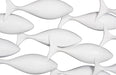 Phlillips Collection Home Phillips Collection School of Fish Wall Art, Matte White