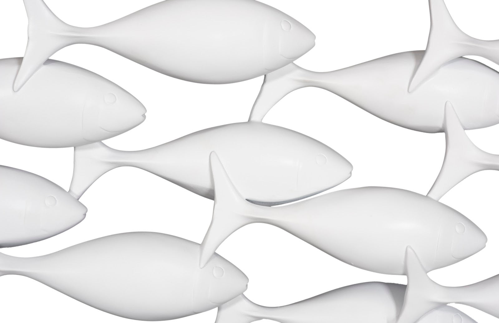 Phlillips Collection Home Phillips Collection School of Fish Wall Art, Matte White