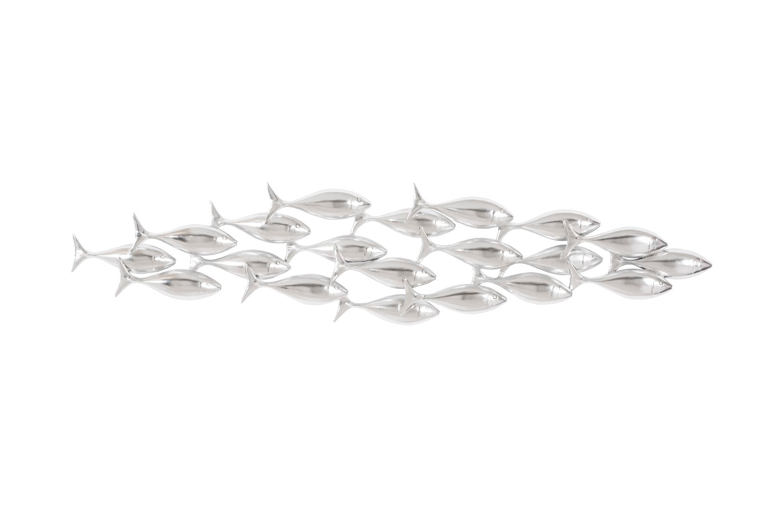 Phlillips Collection Home Phillips Collection School of Fish Wall Art, Silver Leaf