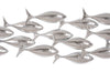Phlillips Collection Home Phillips Collection School of Fish Wall Art, Silver Leaf