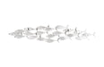 Phlillips Collection Home Phillips Collection School of Fish Wall Art, Silver Leaf