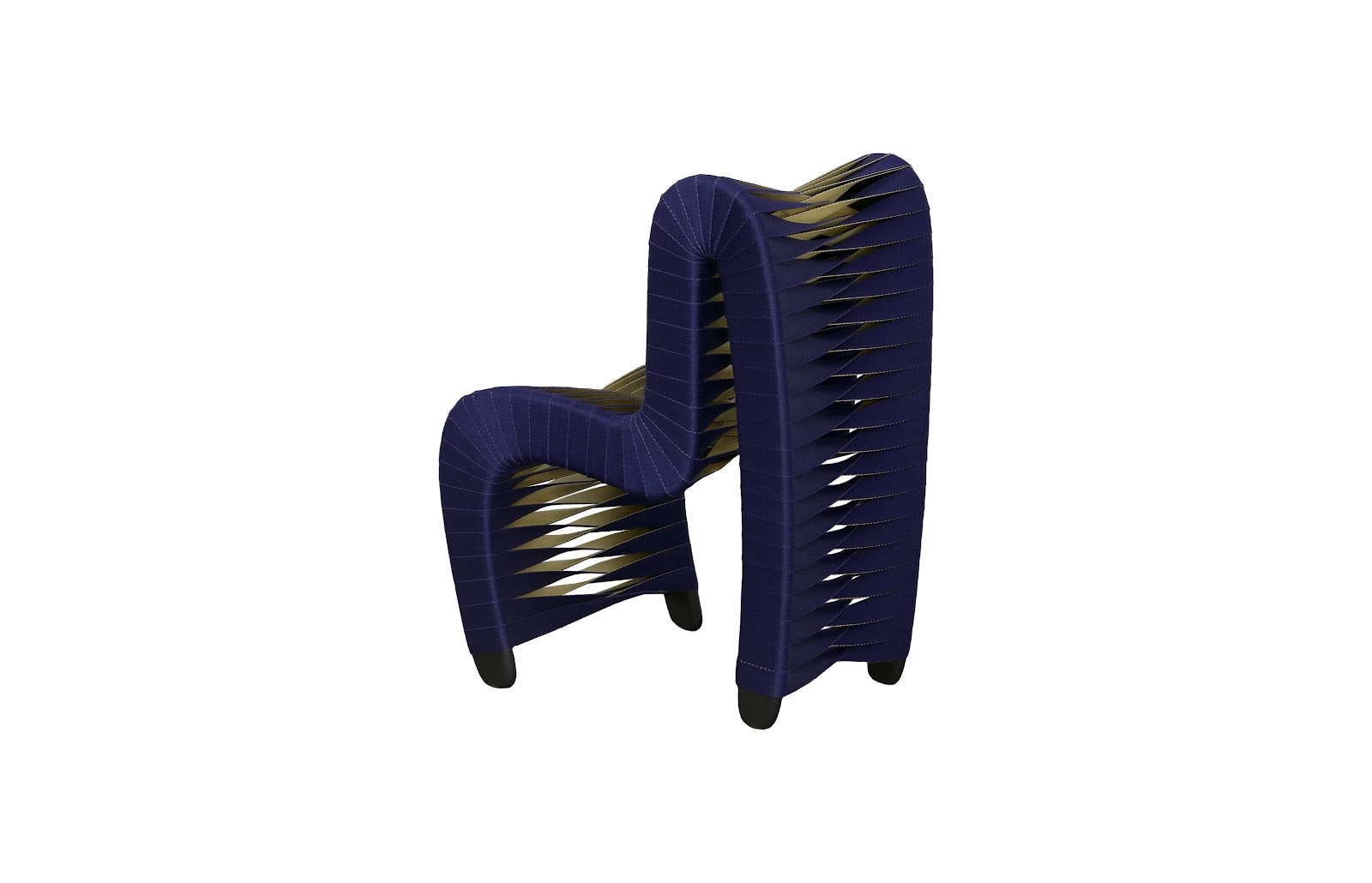 Phlillips Collection Home Phillips Collection Seat Belt Chair, Kid Sized, Navy
