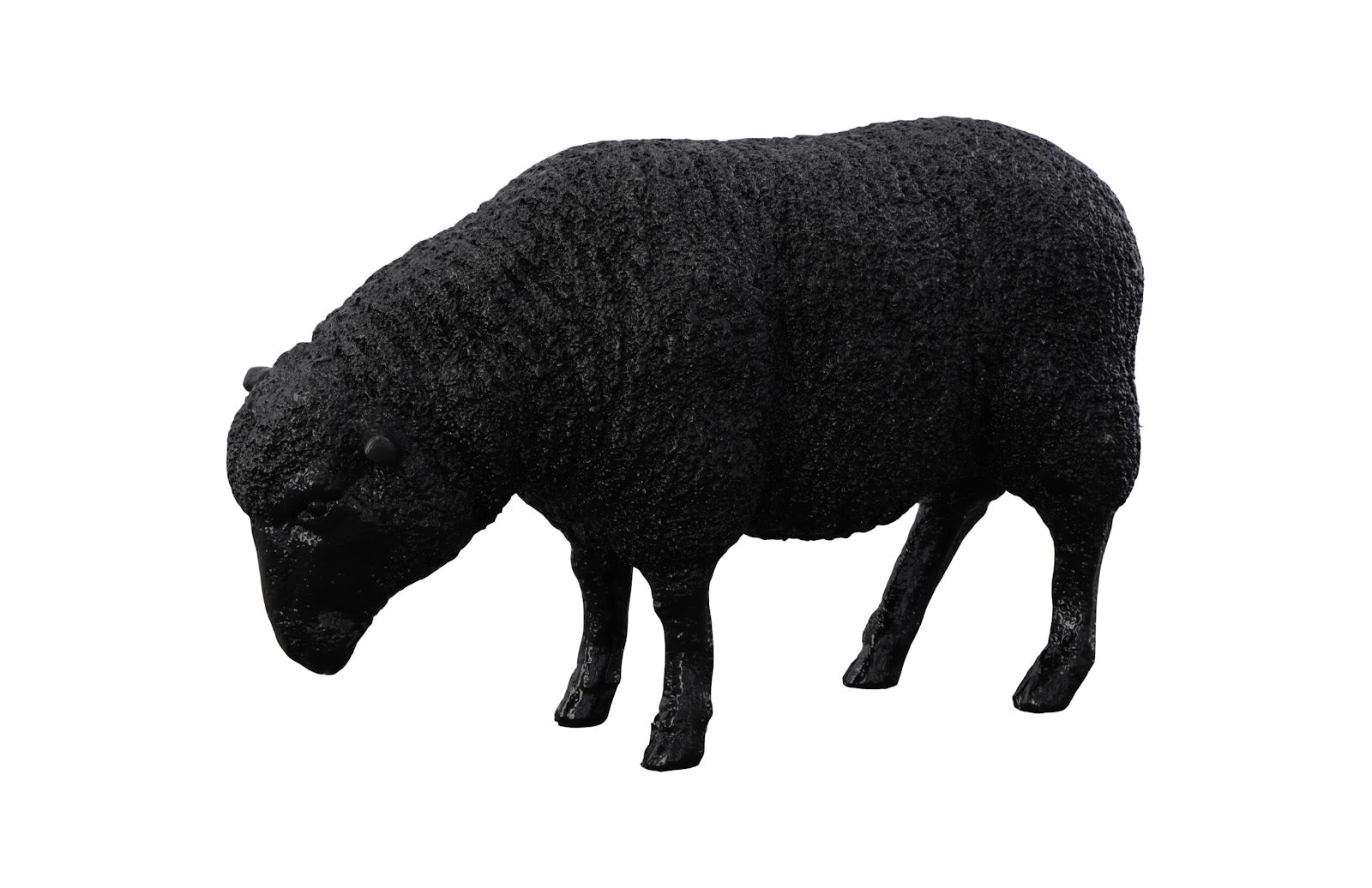 Phlillips Collection Home Phillips Collection Sheep Sculpture, Gel Coat Black