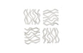 Phlillips Collection Home Phillips Collection Vine Wall Tile, Matte White, Set of 4