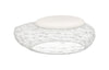 Phlillips Collection Home Rate to be Quoted Phillips Collection Wire Mesh Stone Stool with Cushion, LG