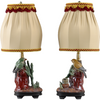 Danny's Fine Porcelain Pair of Birds Candle Lamp - CLOSEOUT