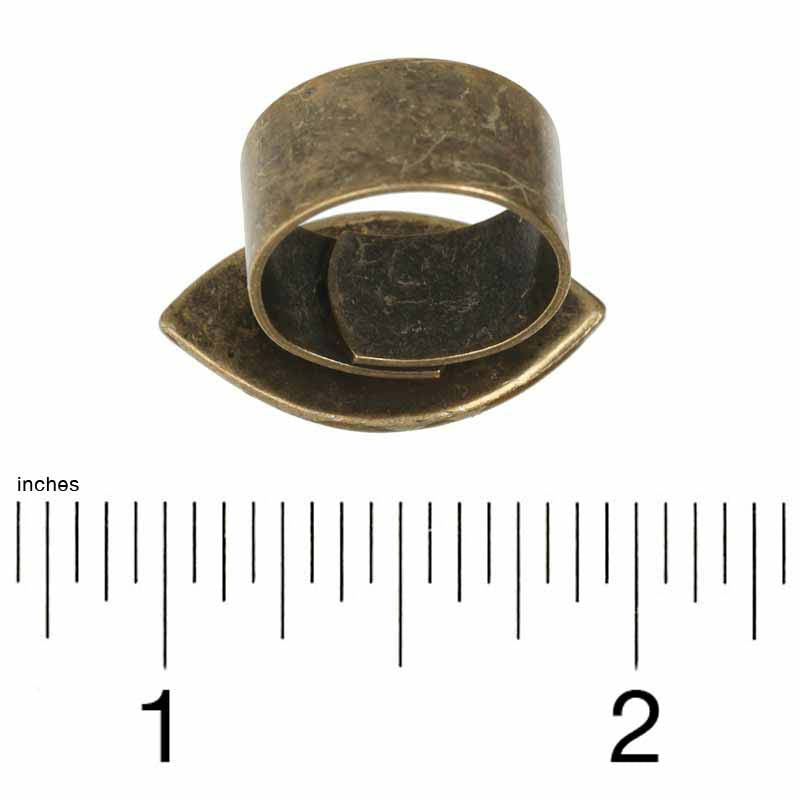 Michal Golan Medium silver & gold evil eye ring
