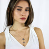Michal Golan Dark Blue Eye Circle Necklace