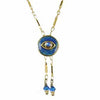 Michal Golan Dark Blue Eye Circle Necklace