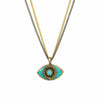 Michal Golan Small Turquoise Evil Eye Necklace