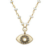 Michal Golan Ivory Pearl Eye Necklace