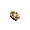 Michal Golan Medium silver & gold evil eye ring