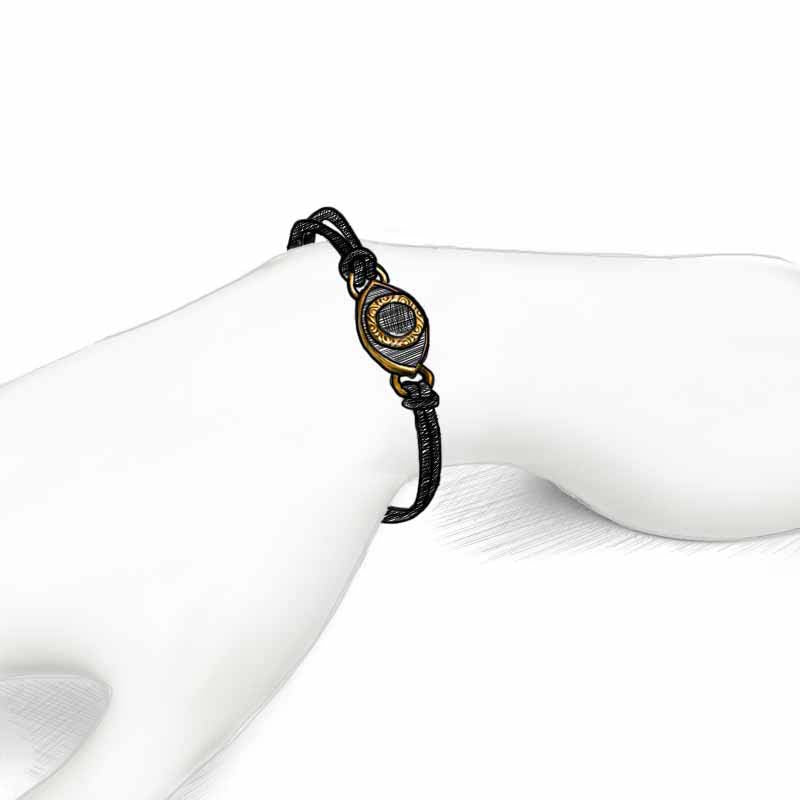 Michal Golan Small Silver and Turquoise Evil Eye Bracelet