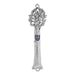 Quest Collection Judaica Quest Collection Crystal Tree Mezuzah - Silver