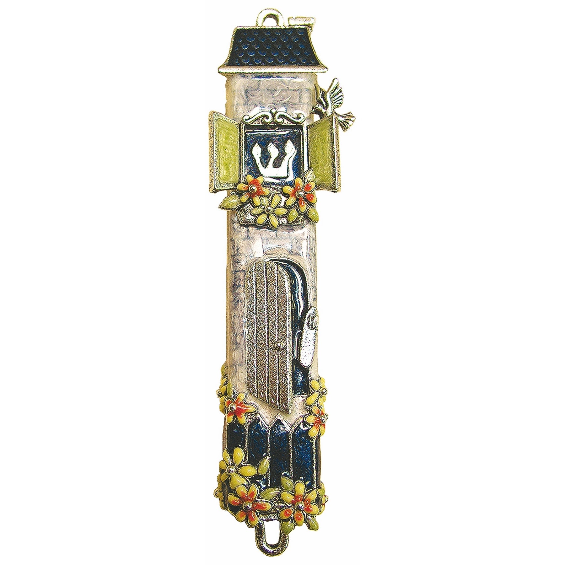 Quest Collection Judaica Quest Collection House Mezuzah - Blue