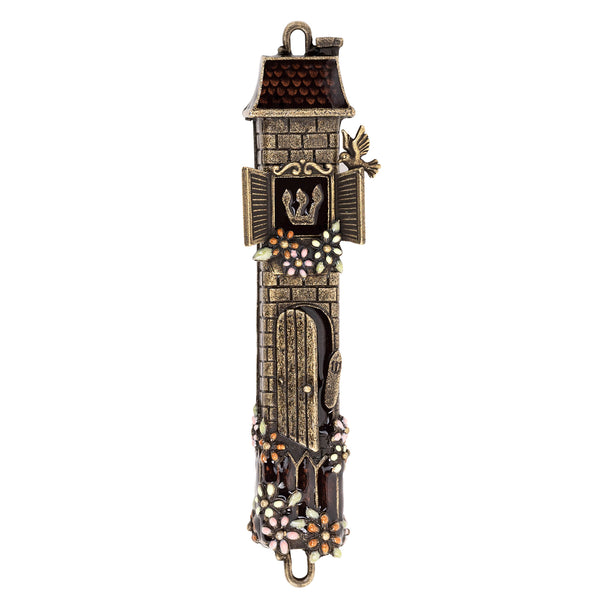 Quest Collection Judaica Quest Collection House Mezuzah - Brass Ox