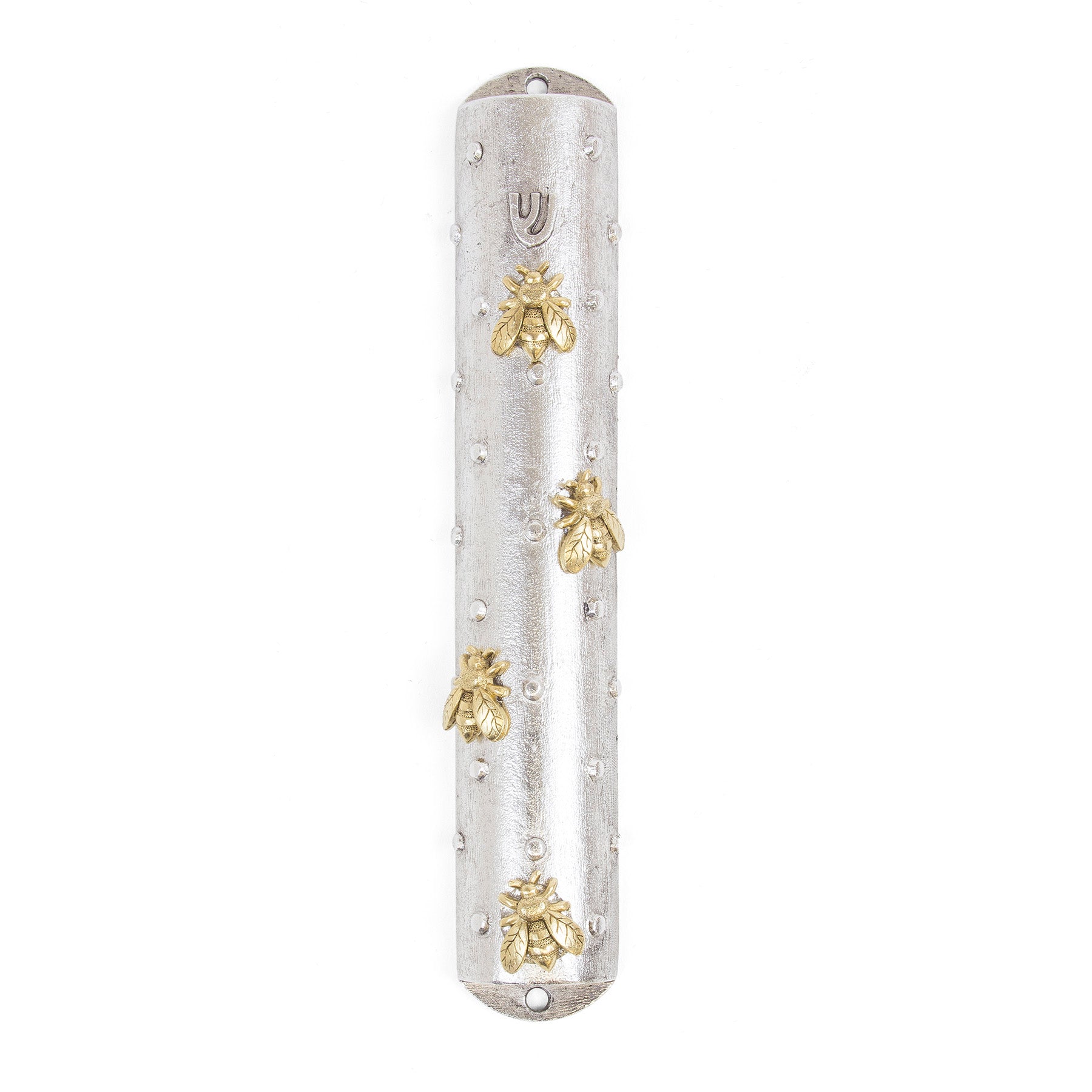 Quest Collection Bumble Bee Mezuzah - Silver
